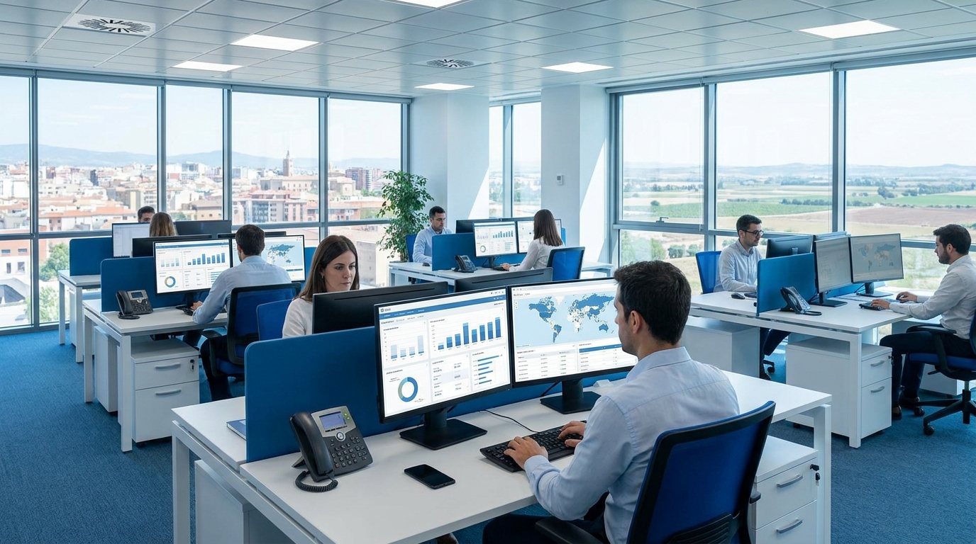 Equipo CEDESA trabajando con software de gestión empresarial